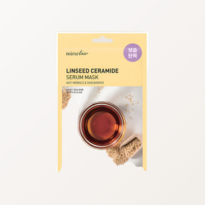 มาส์กหน้า Miracleare Flaxseed Ceramide Serum Mask 23 มล. สำหรับผู้ใหญ่ ป้องกันอาการแพ้ บำรุงผิว มาส์กแผ่นแบบซอง - Product Image 4