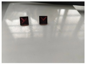 Pierre précieuse naturelle de grenat rouge de qualité supérieure, taille princesse carrée de 10 mm, pour la production de bijoux, la vente en gros, l'exportation et l'artisanat - Product Image 4