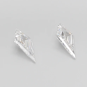 เพชรแล็บโกรว์ทรง KITE ขนาด 1.00 กะรัต (0.50 กะรัตต่อเม็ด) คุณภาพ VVS สี E รับรองโดย IGI สำหรับออกแบบต่างหูตามสั่ง - Product Image 2