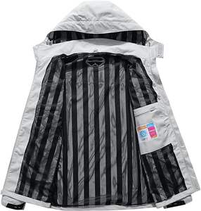 Chaqueta Cortavientos Larga de Invierno para Hombre, Diseño de Marca, con Capucha, Cuello Alto, Estilo Vintage, Ligera, Resistente al Viento e Impermeable, Venta al Por Mayor - Product Image 3