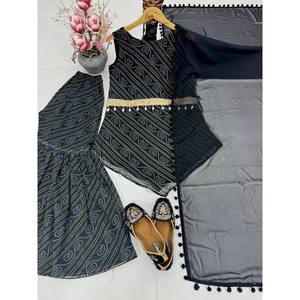 Women's Beautiful <b>Top</b>-Plazzo and Dupatta Set for Party Wear - Product Image 1