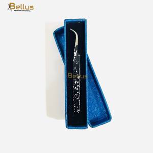 Pinzas Profesionales Curvas para Volumen de Pestañas, de Acero Inoxidable con Recubrimiento de Color, Punta Suave, Herramienta para Extensión de Pestañas - Product Image 3