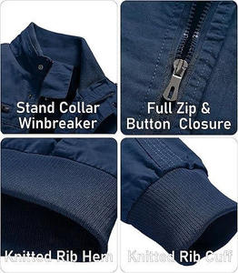 Chaqueta de Lona, Chaqueta de Motociclista, Chaqueta de Lona de Algodón a la Moda para Hombre - Product Image 4