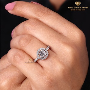 Bague pour femme en or massif 14 carats avec diamant CVD de laboratoire de 1,00 carat, taille brillant rond, couleur D, clarté VVS2, certifié IGI – Cadeau mémorable - Product Image 4