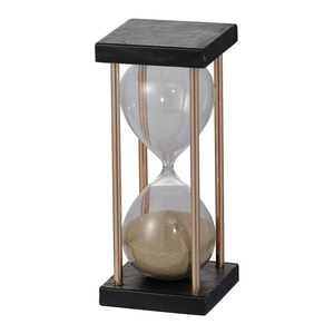 Decorative Handmade Wooden Hourglass Sand <b>Clock</b> with Vintage Antique Finish At Cheap Price - Product Image 3