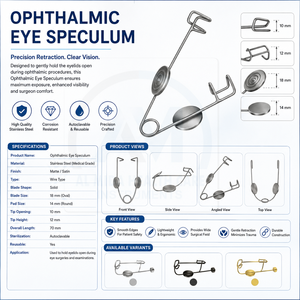 Ensemble de rétracteurs ophtalmiques manuels en acier inoxydable certifié ISO13485, instrument médical de classe II pour les yeux - Product Image 6