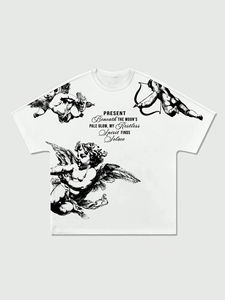 NEW MEN Street Life Men's <b>Batwing</b> Sleeve Printed Short Sleeve <b>T</b>-<b>Shirt</b> - Product Image 1