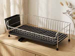 OEM/ODM Vietnam Stainless Steel Wall Mounted Dish <b>Drying</b> <b>Rack</b> Single Tier Kitchen Storage Shelf - Product Image 4