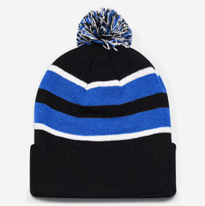 Custom <b>Winter</b> <b>Hats</b> for Ladies Sports <b>Winter</b> <b>Hats</b> for Men Jacquard Beanie Cap with Pom Pom Acrylic Hockey Sports Beanie <b>Hat</b> - Product Image 5