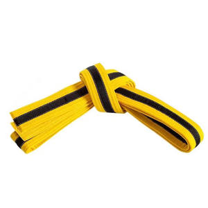 Ceinture BJJ personnalisée haut de gamme avec logo frontal, en polyester/coton durable pour arts martiaux, Kimono, Vêtements sur mesure en gros pour fabricants OEM - Product Image 6