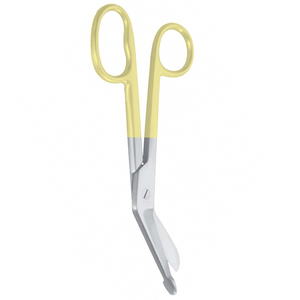 Tijeras para Vendajes Universales Estériles, Semi-Plateadas en Oro, Tijeras Quirúrgicas Manuales de Primeros Auxilios, Certificación CE Clase I - Product Image 2