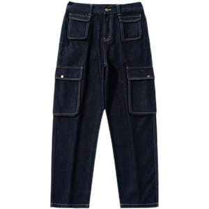 Pantalones de Estilo Urbano para Hombre, Marca FLOW FORGE LTD, Corte Recto, Cintura Media, Ligeros, Holgados, con Botones, Transpirables, para Uso en Exteriores - Product Image 1