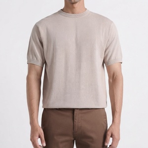 T-shirt en coton uni de qualité supérieure pour homme, manches courtes, col rond, doux, confortable, décontracté, à porter tous les jours, mode estivale pour homme - Product Image 1