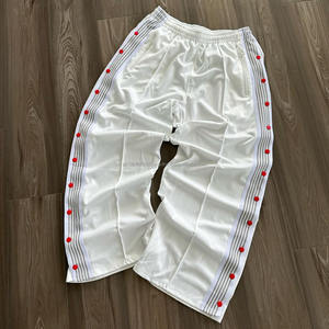 Flared Baggy New Fashion Casual Wear Men Pants <b>Trousers</b> Wholesale Stacked Sweat Pants Side Striped Men <b>Trousers</b> Men Sweat Pants - Product Image 1