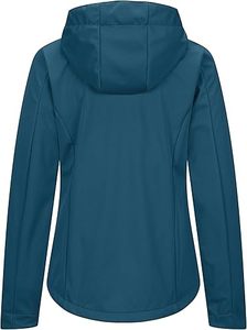 Chaqueta Softshell Cortavientos con Capucha y Forro Polar para Mujer, Verde Sólido, Cierre de Cremallera, Chaqueta de Otoño para Montaña y Descenso - Product Image 4