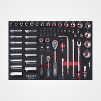Solution d'outils de montage et de démontage de boîte de vitesses de 242 pièces avec armoire à outils à roulettes