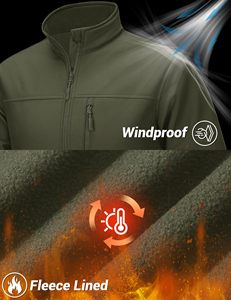 Veste Softshell d'hiver personnalisée imperméable pour hommes, respirante, longue, tactique, coupe-vent, grande taille, pour la chasse, Pakistan - Product Image 5