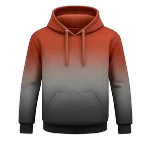 Sudadera con Capucha Extra Grande de Poliéster Transpirable, con Bolsillo Canguro y Paneles en Contraste, Cómoda para el Invierno - Product Image 1