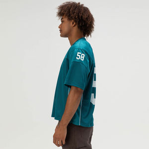 Camisetas deportivas de malla con cuello en V de secado rápido, estilo boxy, para fútbol, béisbol, baloncesto y fútbol americano, para hombre, más vendidas. - Product Image 4