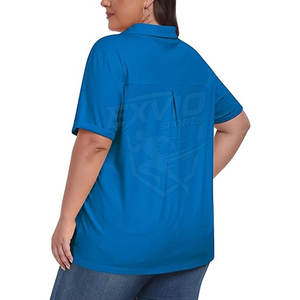 Camisetas Polo Extra Grandes de Secado Rápido para Mujer, Hechas de Algodón/Poliéster, Tela Cómoda - Product Image 2
