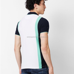 Nardon Apparel Camisas de polo de golf informales cómodas con cuello informal para hombre Diseño de rayas 100% algodón de manga larga - Product Image 4