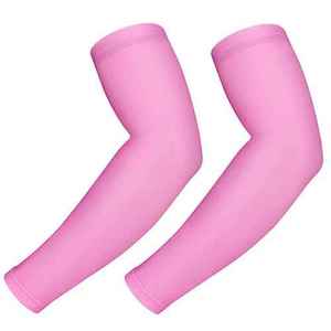 Manchons de compression pour bras de couleur unie, taille personnalisée, pour le sport, le fitness, le golf, le volley-ball, le basketball, le cyclisme - Product Image 2