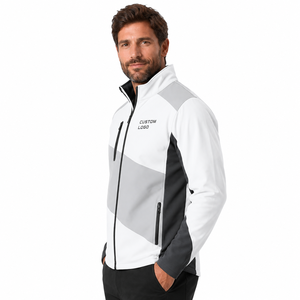 <b>Men's</b> Custom <b>Soft</b> <b>Shell</b> <b>Jacket</b> Windproof Stand Collar Full Zip Softshell <b>Jacket</b> With Premium Fabric For Work Travel And Casual - Product Image 2