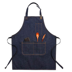 Delantal de cuero de alta resistencia, impermeable, ecológico, con servicio OEM, delantal de chef con bolsillos, delantal de cuero. - Product Image 1