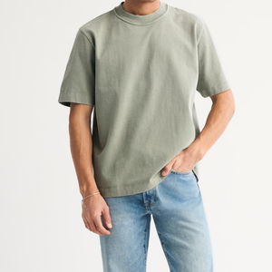 Camiseta informal de uso diario con lavado ácido para hombre, cuello redondo, manga corta, 100% algodón, fabricante de camisetas con lavado ácido en Pakistán - Product Image 2
