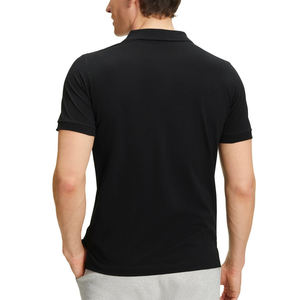 Polo homme de haute qualité, style européen, manches courtes, couleur unie, léger, décontracté, vente en gros, logo personnalisé. - Product Image 3