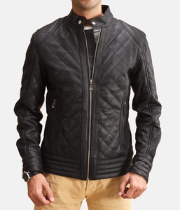 Best Quality <b>Sheepskin</b> Napa Tanned Quilted Leather Customize Design Warm Winter Season <b>Jacket</b> for Men - Product Image 1