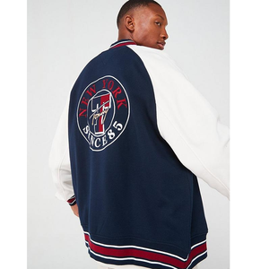 Blouson universitaire pour homme, logos personnalisables, design premium en mélange de coton, parfait pour les équipes sportives, la mode universitaire - Product Image 3