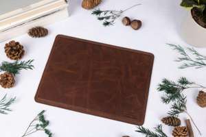 Premium Leather Computer Mouse <b>Pad</b> Anti Skid Backing Large <b>Writing</b> Surface Personalized Executive Office Mat LMP-0062 - Product Image 4