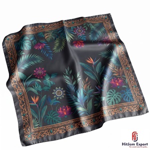 Soft Lightweight Square Scarf Womens Fashion Accessory Custom Printed OEM ODM Textile Manufacturer Bali Custom Fabric Products - Product Image 5