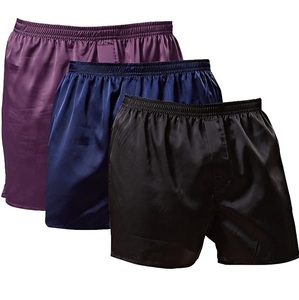 Shorts en soie noir et bordeaux, soyeux, pour le sommeil, la gym, l'entraînement, pyjama court et ample, écologique, extensible, sexy, style jogger - Product Image 6