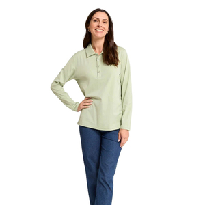 Polo pour femmes à manches longues, design populaire 2026, vente en gros, personnalisable, idéal pour toutes les saisons - Product Image 2