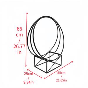 Durable Rust-Resistant Modern Design Iron Firewood Rack Indoor Outdoor Use Metal <b>Log</b> <b>Holder</b> Powder Fireplace Sets Accessories - Product Image 3