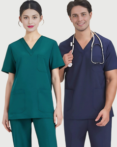 Tenues médicales en pur coton pour cliniques dentaires et chirurgicales, vêtements de travail spéciaux, tenues de lavage des mains, pour femmes et hommes - Product Image 1