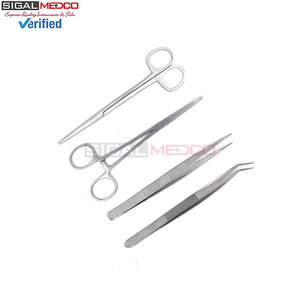 Kit de dissection et de suture de qualité supérieure en 7 pièces, pochette, instruments chirurgicaux en acier inoxydable, ensemble d'instruments médicaux pour étudiants, laboratoires de biologie, anatomie - Product Image 2