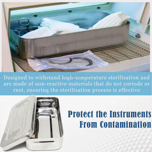 Caja de Instrumentos Quirúrgicos Dentales de Acero Inoxidable Reutilizables de Alta Calidad, Certificación CE ISO, Precio al por Mayor, Directo de Fábrica, OEM - Product Image 6