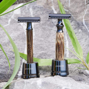 Customized logo Bamboo <b>razor</b> With Engraving logo Bamboo Wood Handle Shaving Safety <b>Razor</b> Double Edge Safety <b>Razor</b> - Product Image 4