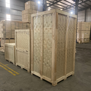 <b>Strong</b> Sturdy Solid Storage HLC Brand Custom Dimensions OEM Fumigated Natural Wood Color Wooden Crate Export <b>Box</b> Custom Logo - Product Image 4