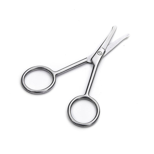 Ciseaux à ongles en acier inoxydable, lame droite, pointe acérée, coupe-cuticules professionnel, ciseaux à ongles à poignée ronde, durables - Product Image 5