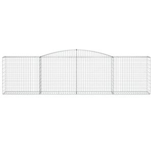 Ensemble de 2 grands paniers gabions en fer galvanisé argenté, collection de paniers métalliques - Product Image 4