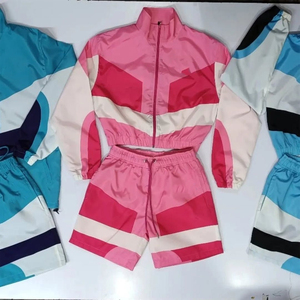 Survêtement technique pour homme avec logo personnalisé, veste coupe-vent réfléchissante, pantalon imperméable, vente en gros - Product Image 3