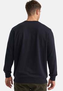 Sweat-shirt surdimensionné à col rond de haute qualité, en molleton de coton français, avec broderie de logo personnalisé, pour homme, hiver - Product Image 2