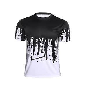 Fabrication en usine, design personnalisé, impression par sublimation, manches courtes, t-shirt pour homme en sublimation - Product Image 6