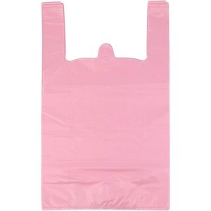 Sacchetti di Plastica Ispirati alle T-Shirt 12x20 Pollici con Manici per Negozi e Ristoranti - Product Image 1