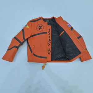 Veste matelassée unisexe d'hiver de haute qualité, en cuir véritable, à capuche, coupe-vent, légère, élégante, tendance, de luxe, vente en gros - Product Image 5