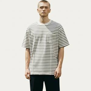 T-shirt décontracté pour homme à manches courtes en polyester/coton, coupe classique, uni, respirant, écologique, séchage rapide, anti-plis - Product Image 1